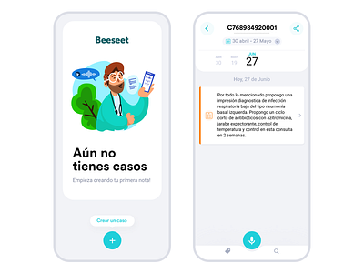 Medical app artificialintelligence cards clean flat health healthcare illustration ios minimal ui ux