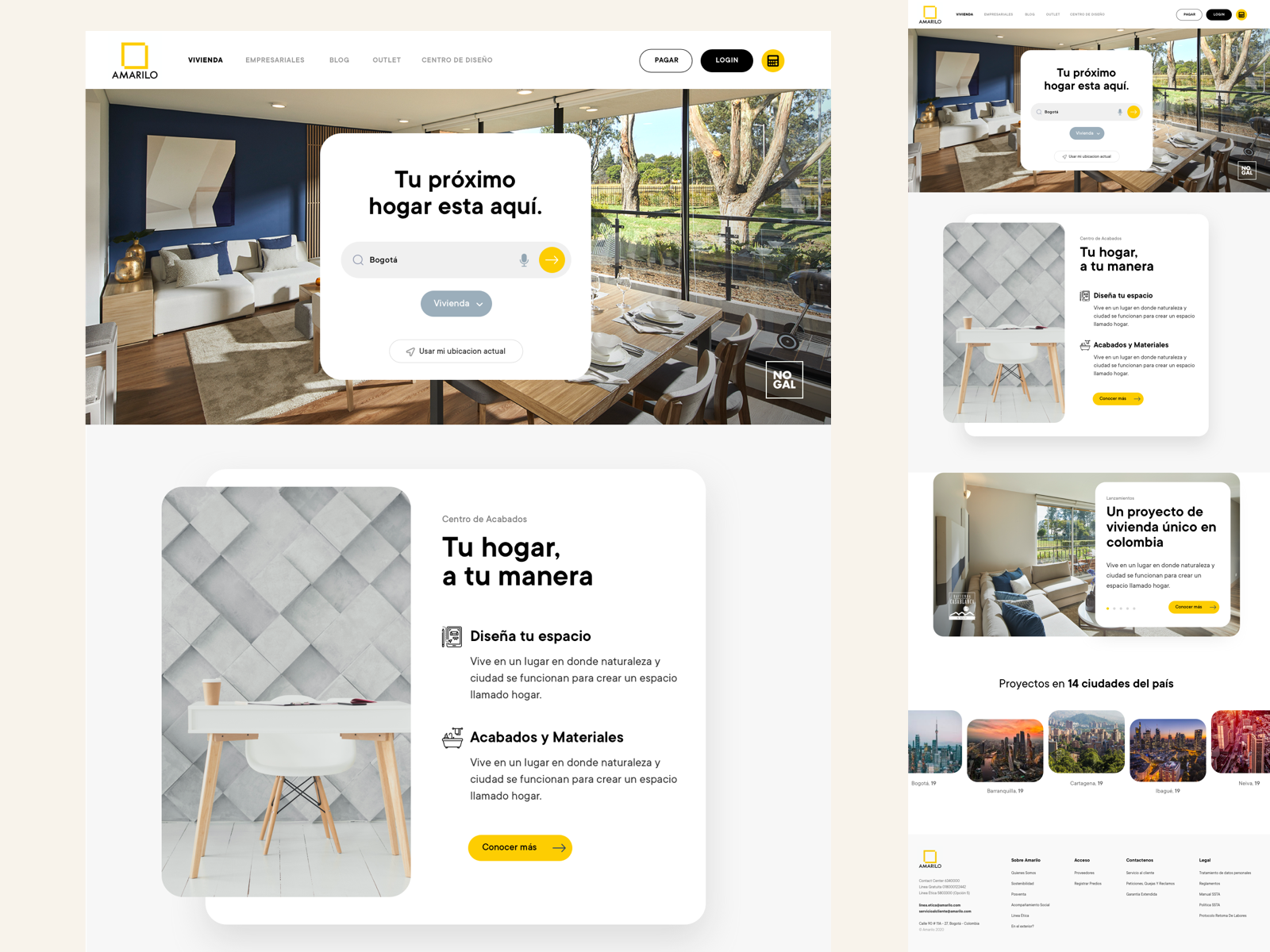 Website by Hey James! on Dribbble