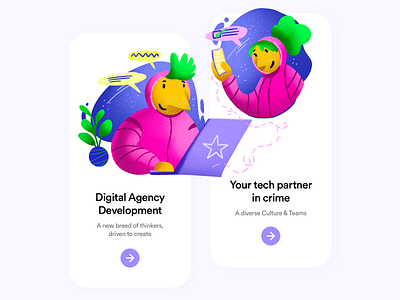 On boarding app clean flat illustration ios layout minimal ui ux web