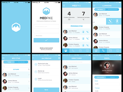 Medical App app call cloud doctor ios medical ui ux