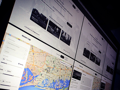 Wireframes app filters flat map sports ui ux uxdesign web
