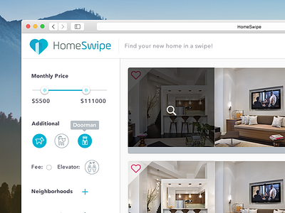 Let's find you a home! apartments app clean find flat home nyc real state ui ux web