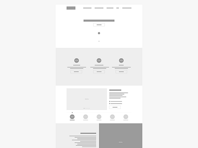 Wireframe (UX) app clean homepage layout sketches ui ux web wireframes