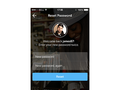 Reset Password app ios iphone password reset ui ux wishes