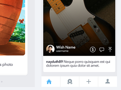 My Wishes app cards clean flat guide ios ui ux welcoming wish wishes