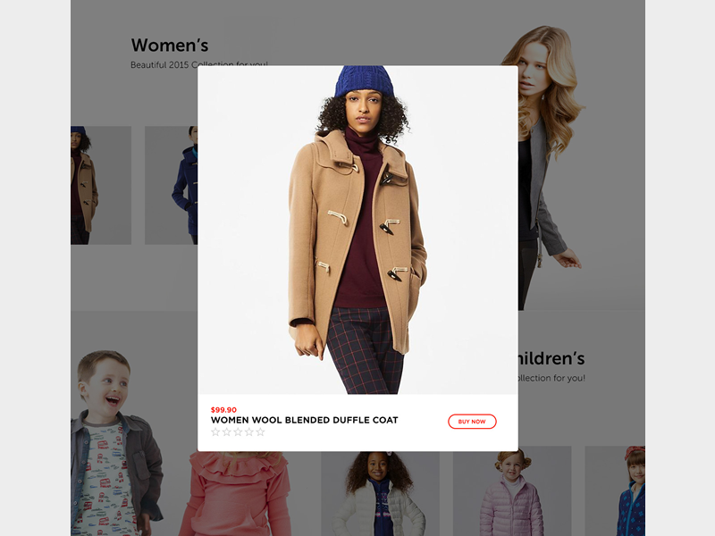eCommerce Layout by Hey James! on Dribbble