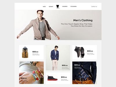 Layout cards clean ecommerce flat layout product shopping store ui ux web