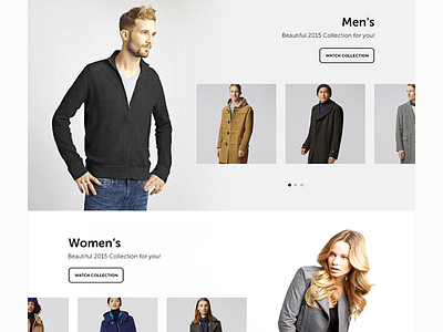 Store cart clean ecommerce flat layout shipping store ui ux website