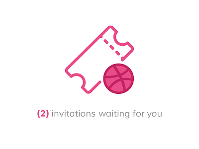 2 Dribbble Invites dribbble giveaway invitation invite invites ticket