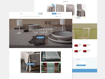 UX to UI clean flat grid homepage landing layout linens ui ux