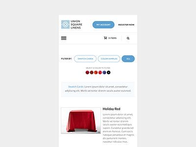 Filter by cart clean ecommerce fabric filter flat mobile responsive store trend ui ux