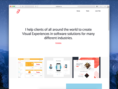 UX UI Designer clean colombia designer flat freelance layout minimal portfolio profile ui ux work