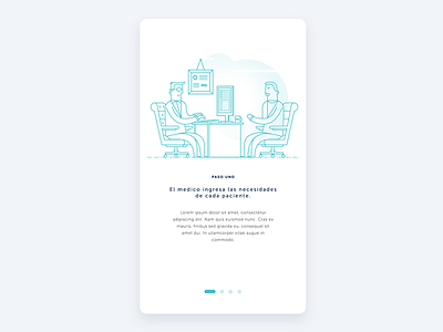 Onboarding card clean doctor flat health ios on boarding onboarding ui ux wellness