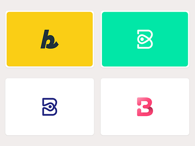 Logos app b beam branding icon ios logo outline pin symbol ui ux