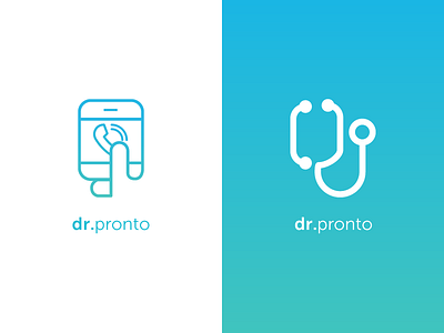 Dr. Pronto app call clean doctor icon ios medical phone treatment ui ux