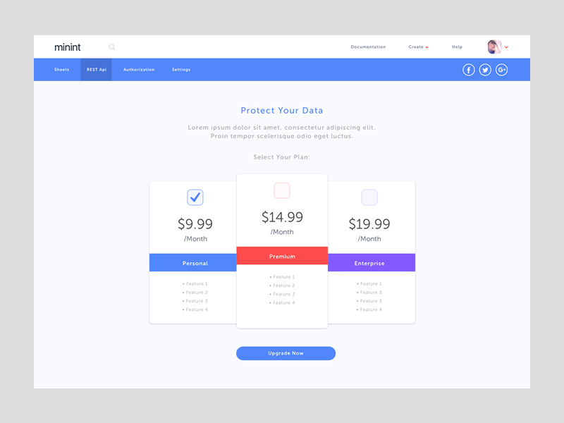 Pricing by Hey James! on Dribbble