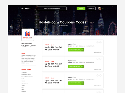 Store Page clean codes coupon extension flat google layout store stores ui ux web