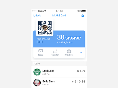 Wallets UX to UI android app bitcoin clean flat qr code ui ux wallets