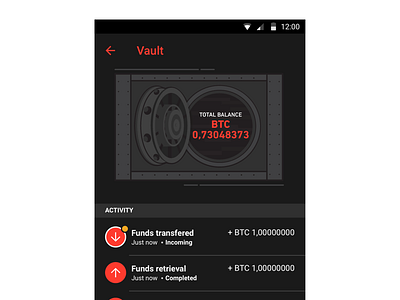 Vault android app currency illustration ios motion on boarding onboarding ui ux vault
