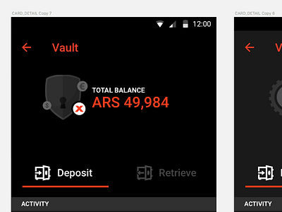 Vault android app currency illustration ios motion on boarding onboarding ui ux vault