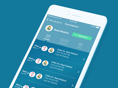 Timeline app ios match matches profile soccer team timeline ui user experience ux