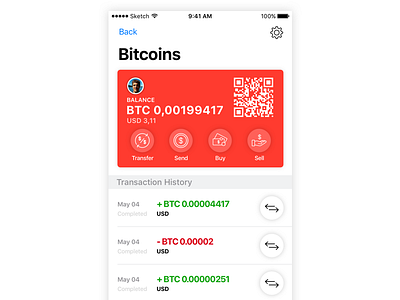 Wallet app bitcoin buy card ios ios 11 sell transfer ui ux wallet