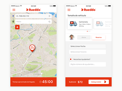 Map app clean delivery design flat ios map ui ux