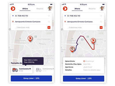 Delivery app deliver delivery flat ios map minimal transportation ui ux