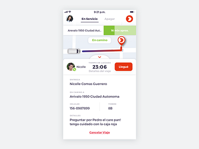 Tracking [Delivery] app delivery ios tracking travel ui ux web