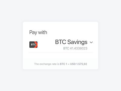 Pay with BTC bitcoin buy crypto currency modal sell transfer ui ux wallet