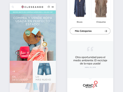 Store buy clothes ecommerce layout minimal mobile responsive sell store ui ux web