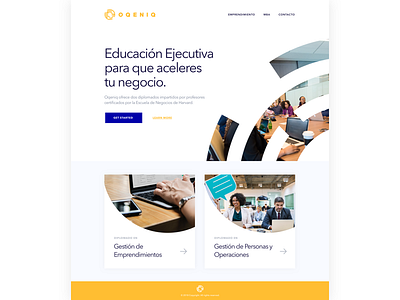 Homepage UI app education flat landing layout minimal ui ux web