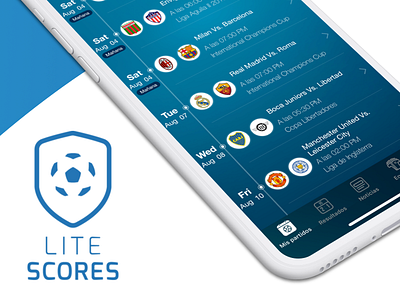 Timeline android app ios matches minimal score sports ui ux