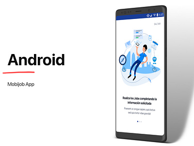 onboarding android app clean flat illustration layout minimal ui ux web