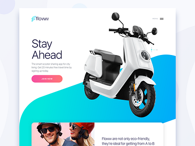 Landing page app clean design flat landing layout minimal ui ux web website