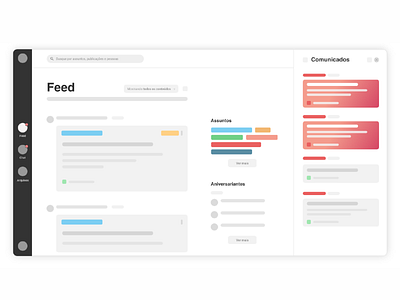 Conceito de Feed app conceps chat chat interface communication feed social networks
