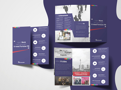 Brochure design for Public Relation Agency brandidentity branding brochure brochure design design graphic design illustration