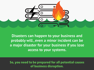 DRaas Infographic Design for IT Managed Services Company