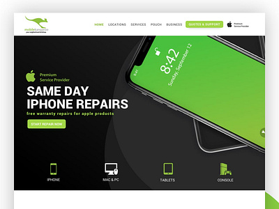 Apple Services Company Web Design Concept design ui webdesign