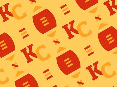 KC Chiefs badge and pattern by Vlad Durkovic on Dribbble