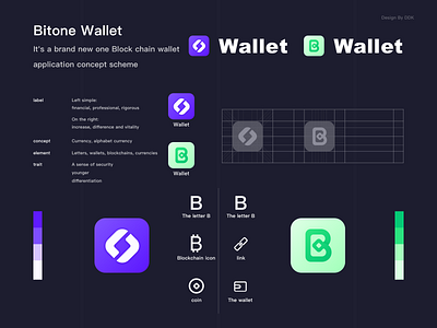 Logo practice concept draft 04 block chain financial logo