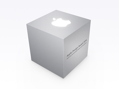Apple Design Award ada apple award cube gray perspective yahoo