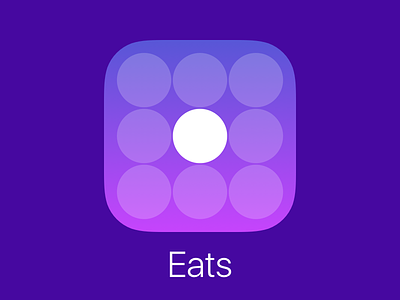 Eats App Icon app circle eats icon ios purple