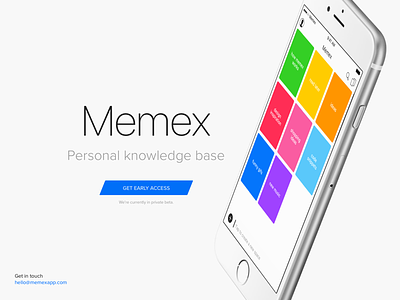 Memex teaser web app clean colorful grid ios memex san francisco stripes teaser triangle web