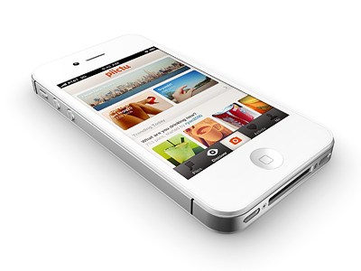 New website for Piictu 1.♥ 3d app iphone piictu splashpage website white