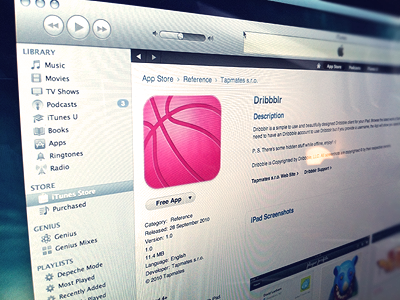 Dribbblr is out! Get it now!