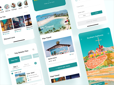 Travel plan 04 application clean design mobile travel app trip ui ux vacation visit weekend