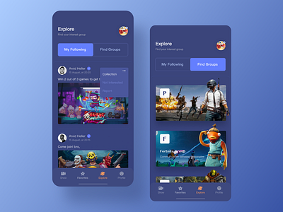 Online Gaming App designs, themes, templates and downloadable graphic  elements on Dribbble