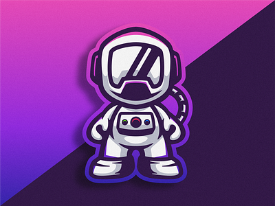 Logo Icon Astronaut astronaut cartoon design earth gaming icon illustration logo logodesign logoesport logogame vector