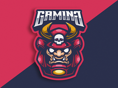 Daruma Samurai Logo Macot